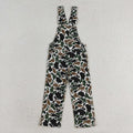 Wholesale Baby Girls Fall Winter Denim Blue Overalls Bell Bottom Kid Children Toddler Flared Button Double Lace Pants Jeans