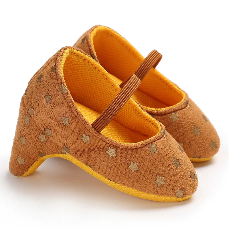 Spring and Autumn Girl Baby Anti slip Children's Shoes Girl Baby Beautiful Bow High Heels Girl Baby High Heels