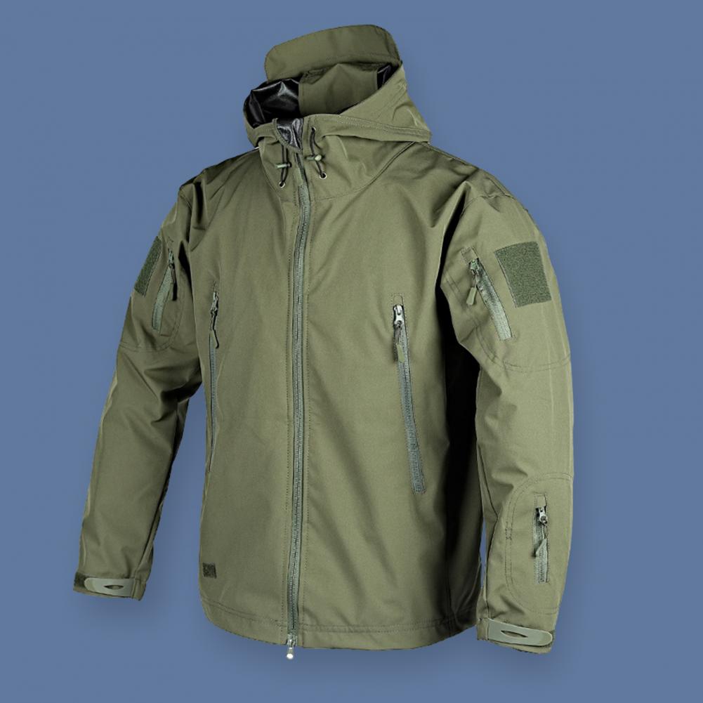 Men Jackets Military Field Windbreaker Men Waterproof Coat Hoodie Men Hunting Army Zipper Hooded Jacket Outerwear