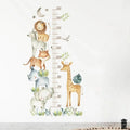 3PC Cartoon Animal Height Ruler Wall Stickers for Waterproof Removable PVC Home Decoration
