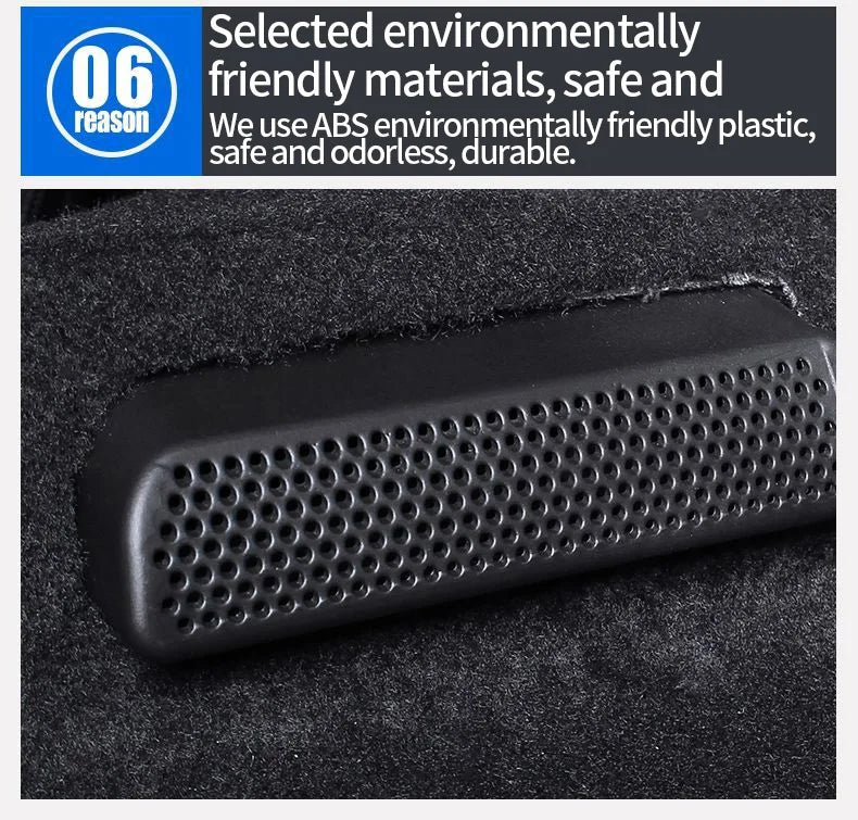 for Volvo XC60 MK2 2018~2021 2022 2023 Accessories Under Seat Air Conditioner Vent Outlet Cover Anti-Clogging Auto Sticker Part