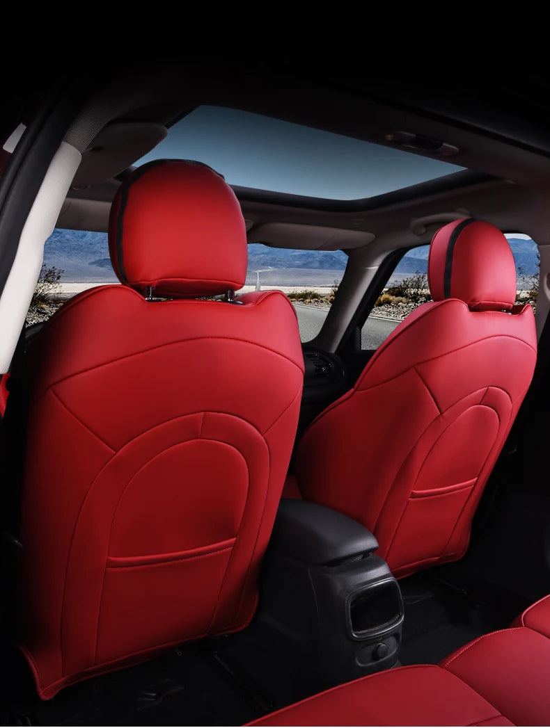 Car Accessories for MINI Cooper R50 R53 HATCHBACK R55 Clubman R56 R57 CABRIO R60 Countryman Custom  Seat Covers Leather Pad