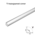 1-30pcs/Lot perfil aluminio led Corner Aluminium Profile Channel Holder for LED Strip Light Bar Cabinet Lamp Kitchen Closet