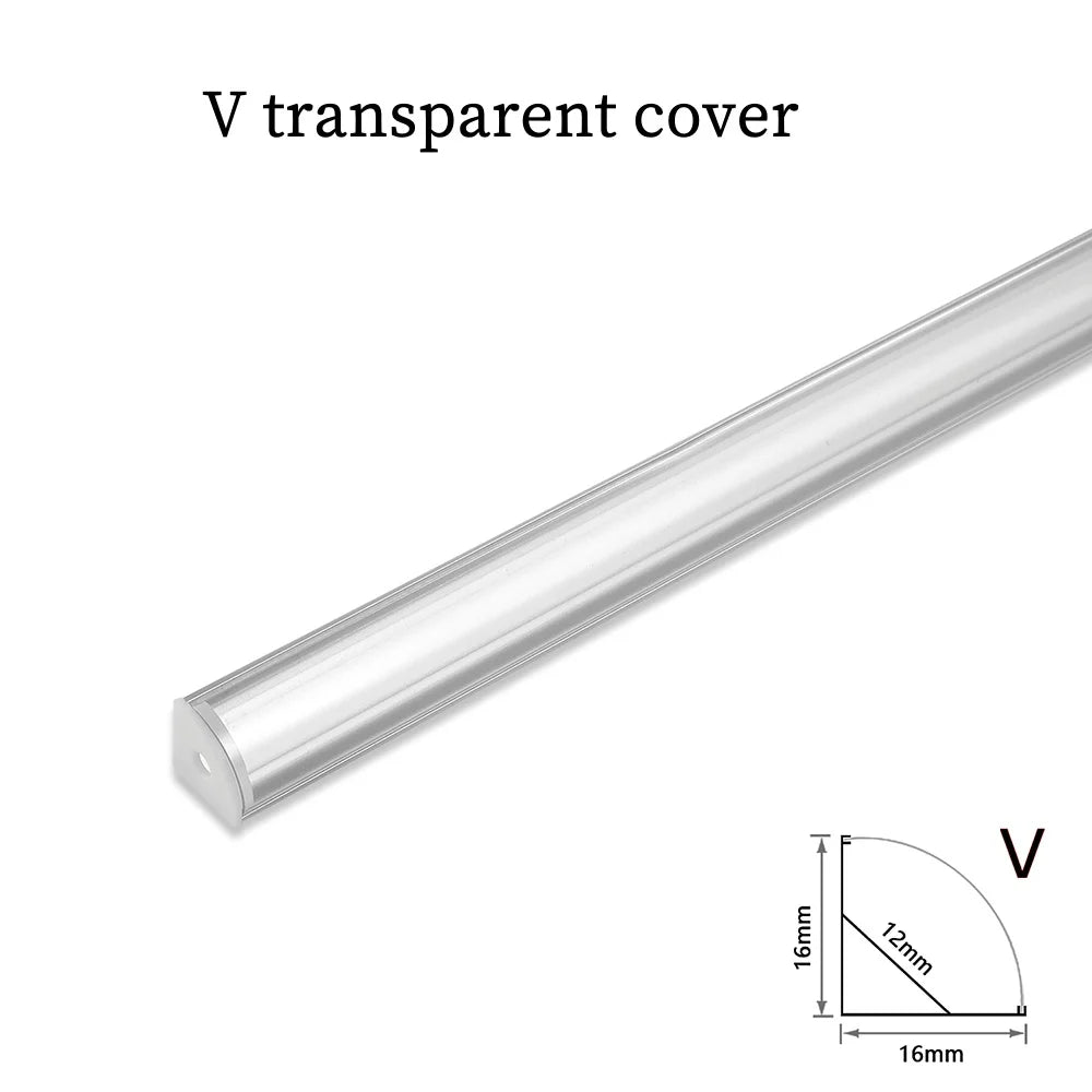 1-30pcs/Lot perfil aluminio led Corner Aluminium Profile Channel Holder for LED Strip Light Bar Cabinet Lamp Kitchen Closet