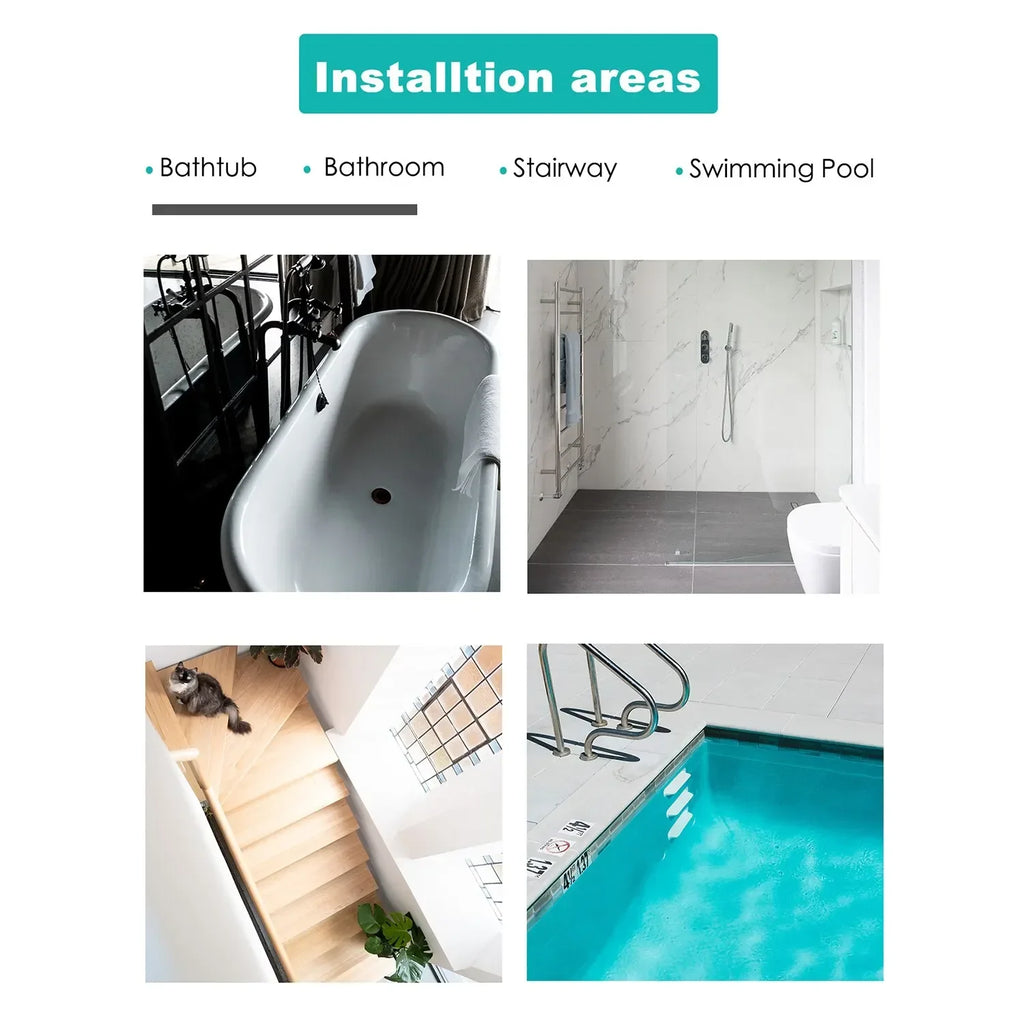 Shower Room Staircase Floor Shoe Sole Anti-slip Tape, Safety Full Stop Slide Pad Bathroom Bathtub Anti-skid Stickers