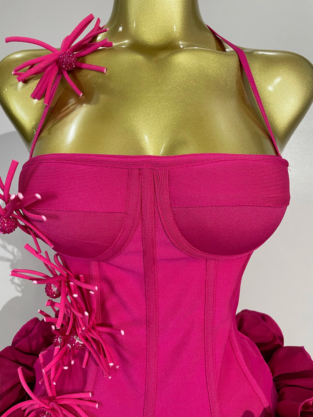 Sexy Halter Prom Gown Celebrity Club Two Piece Set Cocktail Elegant Women Fashion Luxury Birthday Party Red Black Bandage Outfit