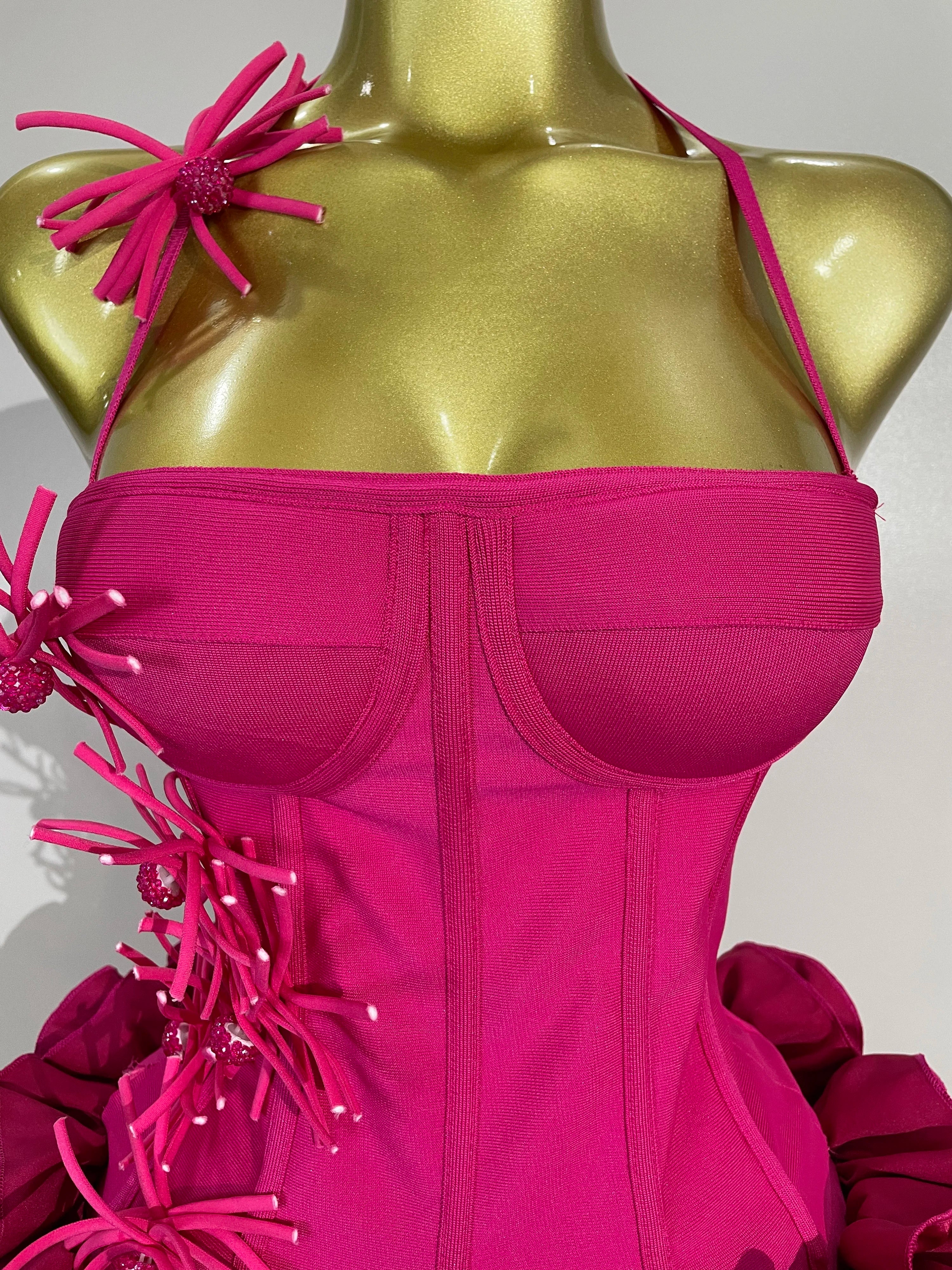 Sexy Halter Prom Gown Celebrity Club Two Piece Set Cocktail Elegant Women Fashion Luxury Birthday Party Red Black Bandage Outfit