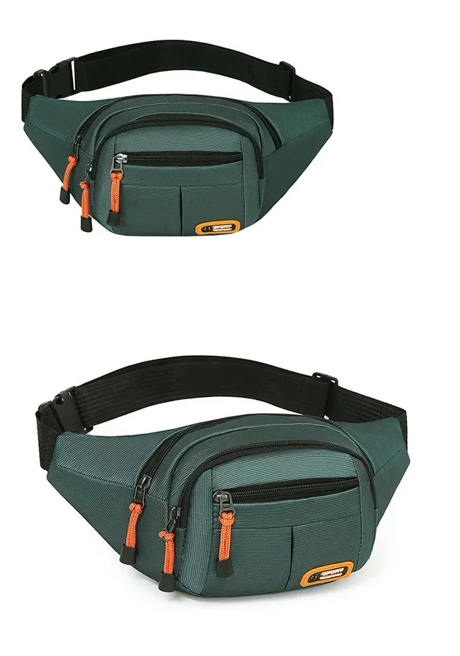 Oxford Waterproof Unisex Waist Bag - Large Capacity, Wear - Resistant Multifunctional Fanny Pack (Riñoneras Para Hombre)