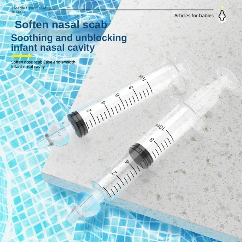 10ML Needle Tube Babies Nasal Aspirator Silicone Baby Nose Cleaner Nose Care Cleaner Rhinitis Washer Newborn Nasal Irrigator