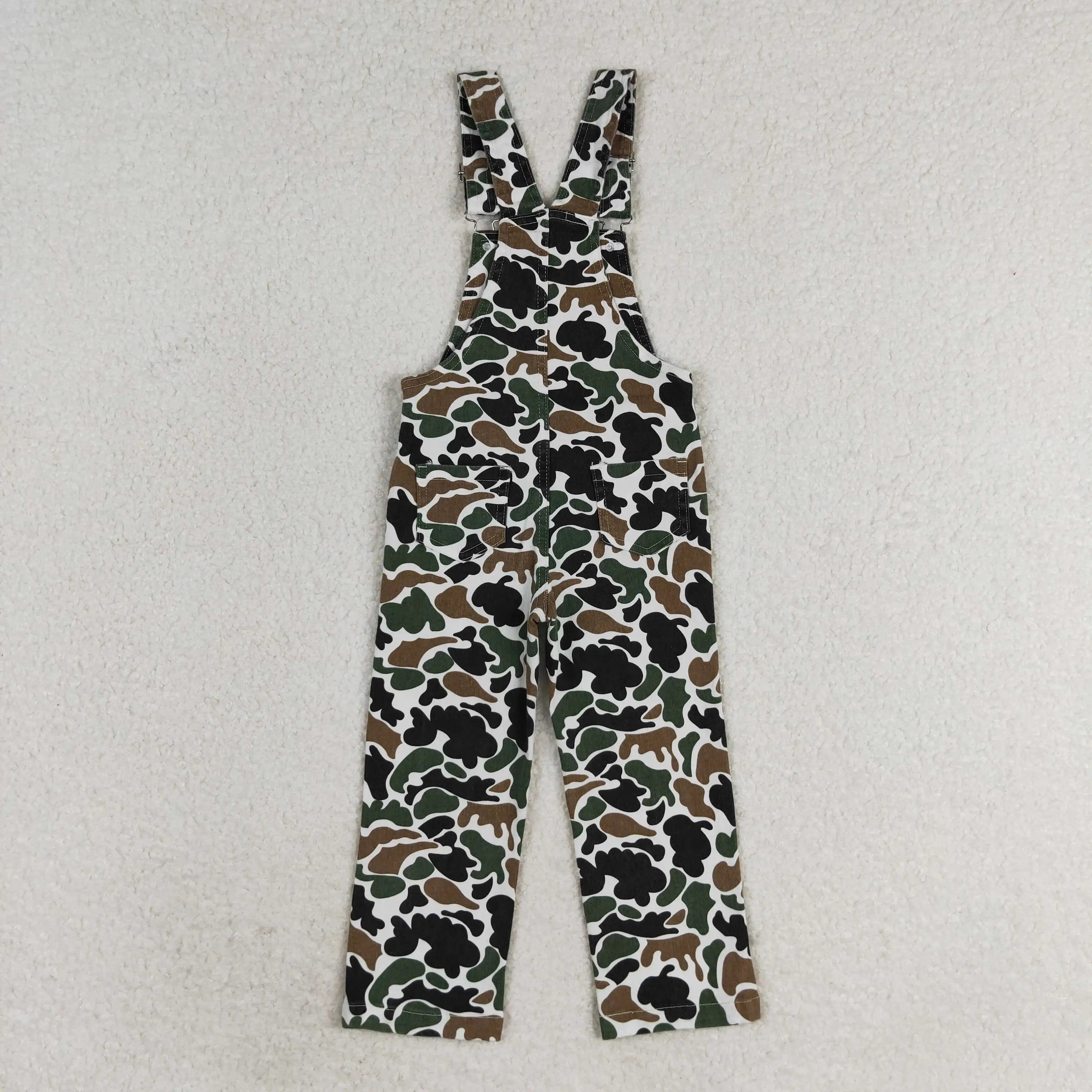 Wholesale Baby Girls Fall Winter Denim Blue Overalls Bell Bottom Kid Children Toddler Flared Button Double Lace Pants Jeans