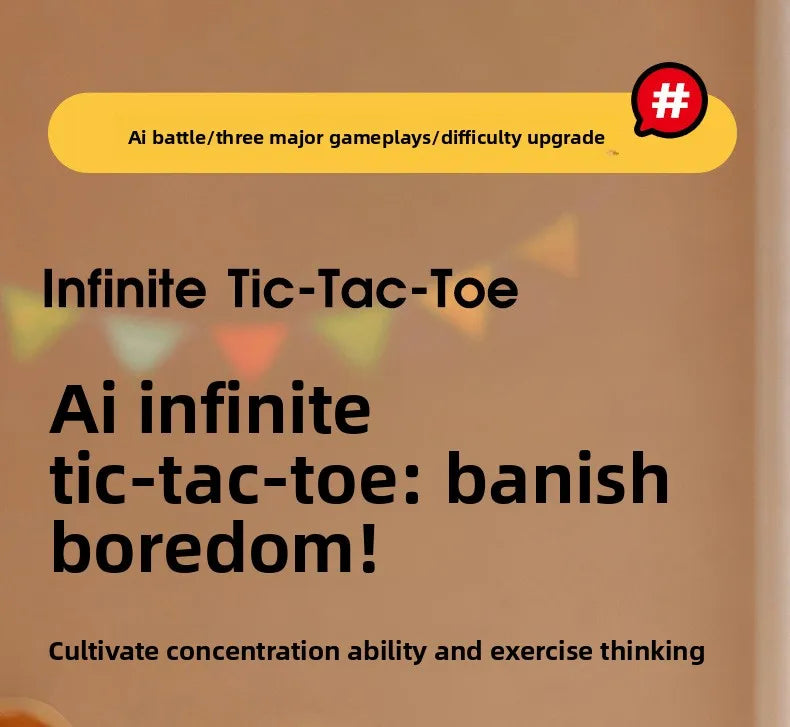 Cross-border New AI Smart Interactive Multi-in-1 Board Game | Tic-tac-toe Gomoku | Educational Logic Training Kids Toy