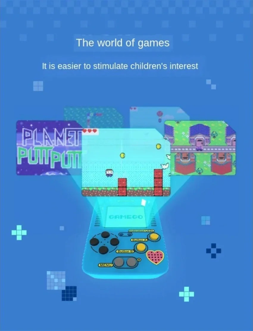 GameGo Game Console programmable  Kid's Primary Secondary School Programming Toy Teaching Aids Portable Game Console Handheld