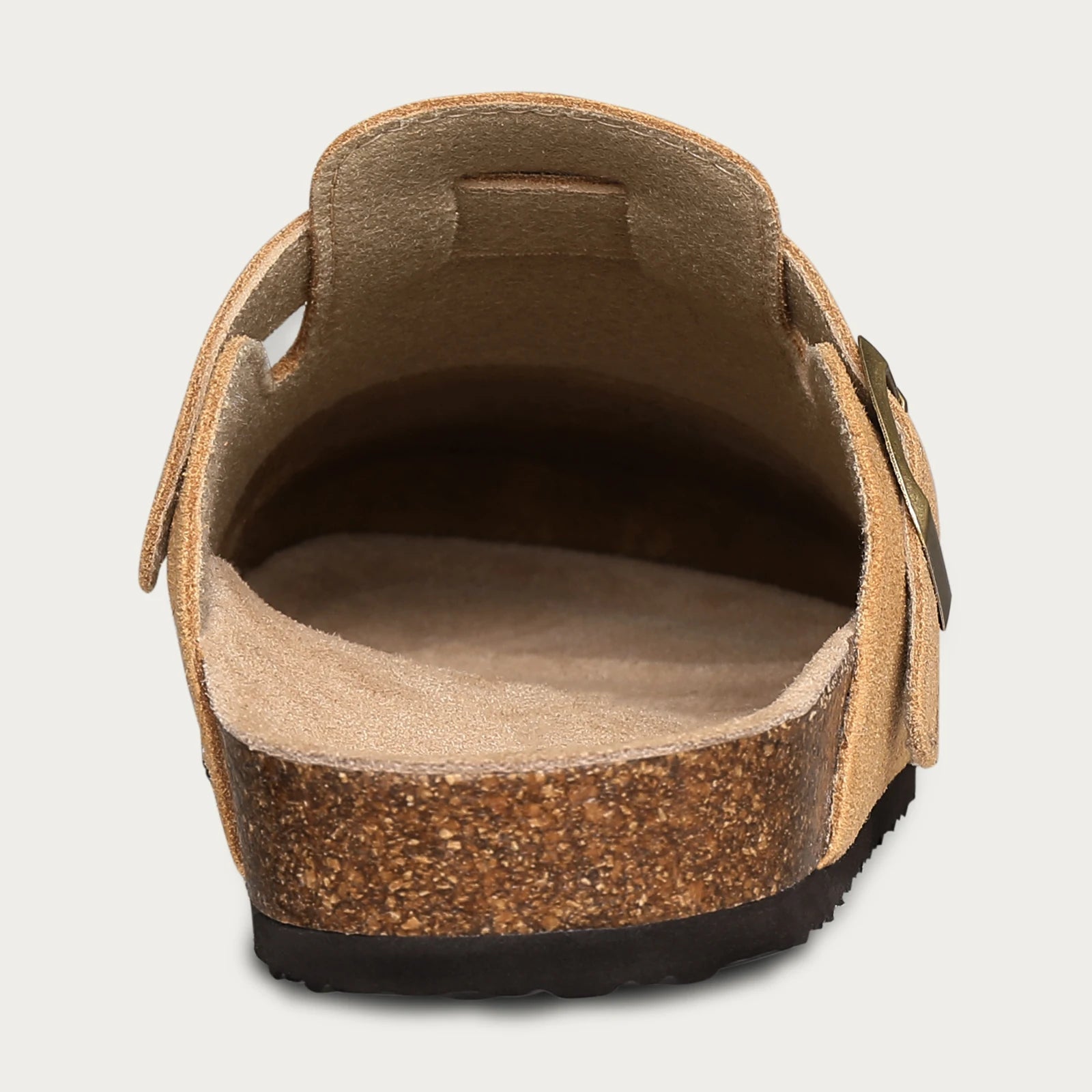 Shevalues Men Clogs Slippers Cow Suede Clogs For Men Leather Mules Men Fashion Beach Shoes Men Outdoor Classic Cork Sandals Men