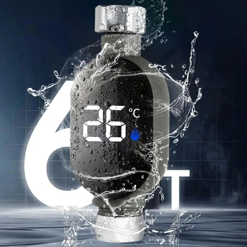 LED Digital Shower Temperature Gauge Waterproof Smart Monitor for Baby Bath Bathroom Accurate Safe Auto-shutoff Durable