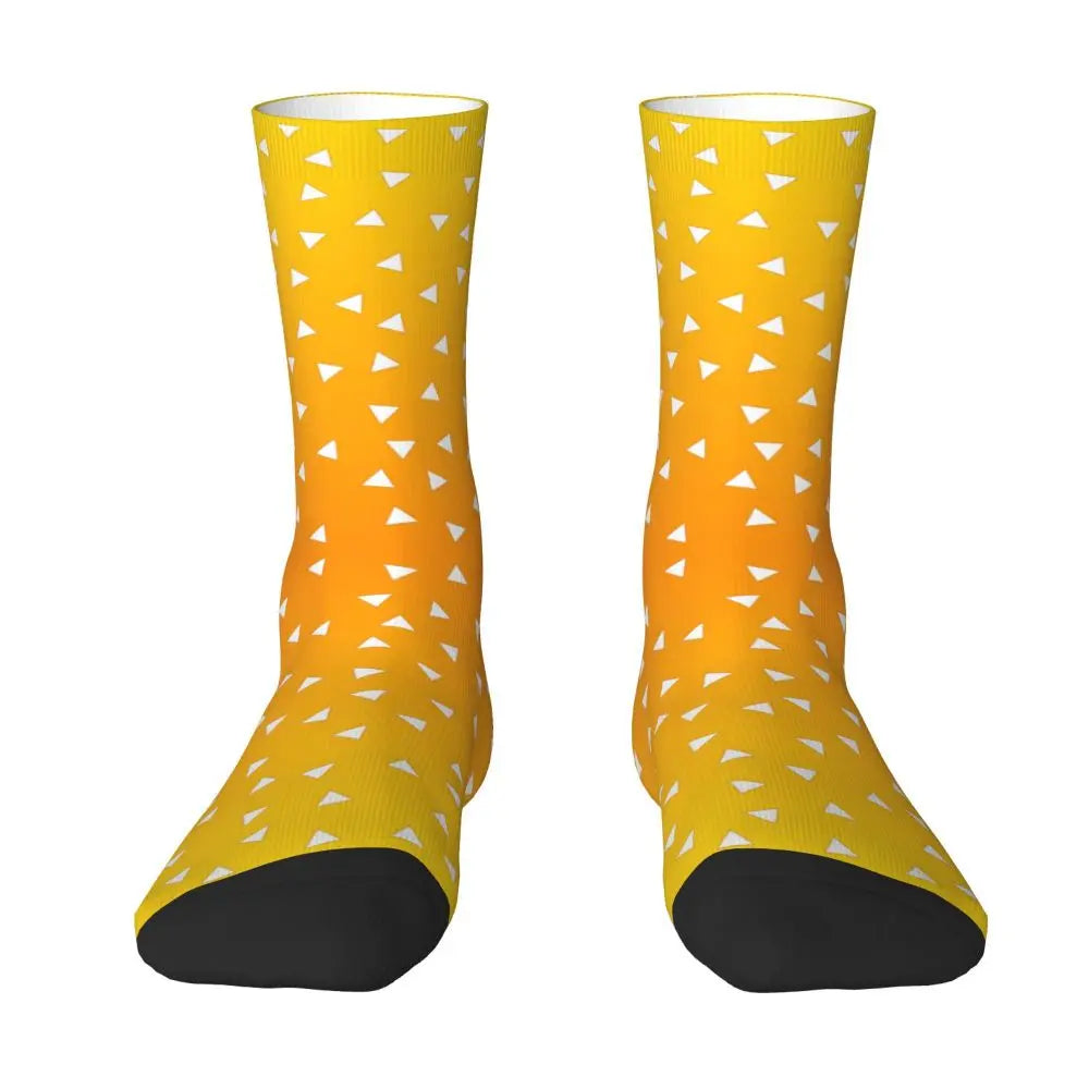 Custom Giyuu Tomioka Demon Slayer Men Women Crew Socks Unisex Kawaii Kimetsu No Yaiba Spring Summer Autumn Winter Dress Socks