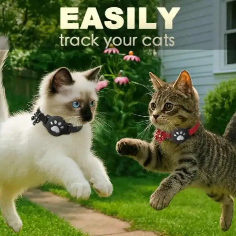Pet Reflective Collar Locator Cat Dog IOS Android Air Tag Holder Waterproof Adjustable GPS Tracker Necklace Pet Supplies NEW