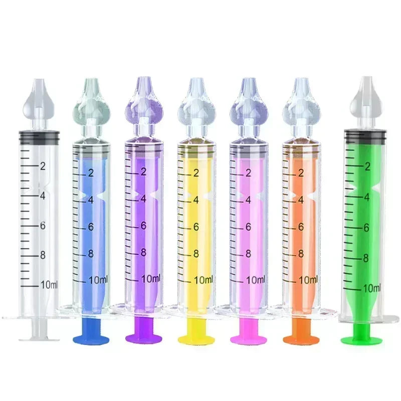 10ML Needle Tube Babies Nasal Aspirator Silicone Baby Nose Cleaner Nose Care Cleaner Rhinitis Washer Newborn Nasal Irrigator