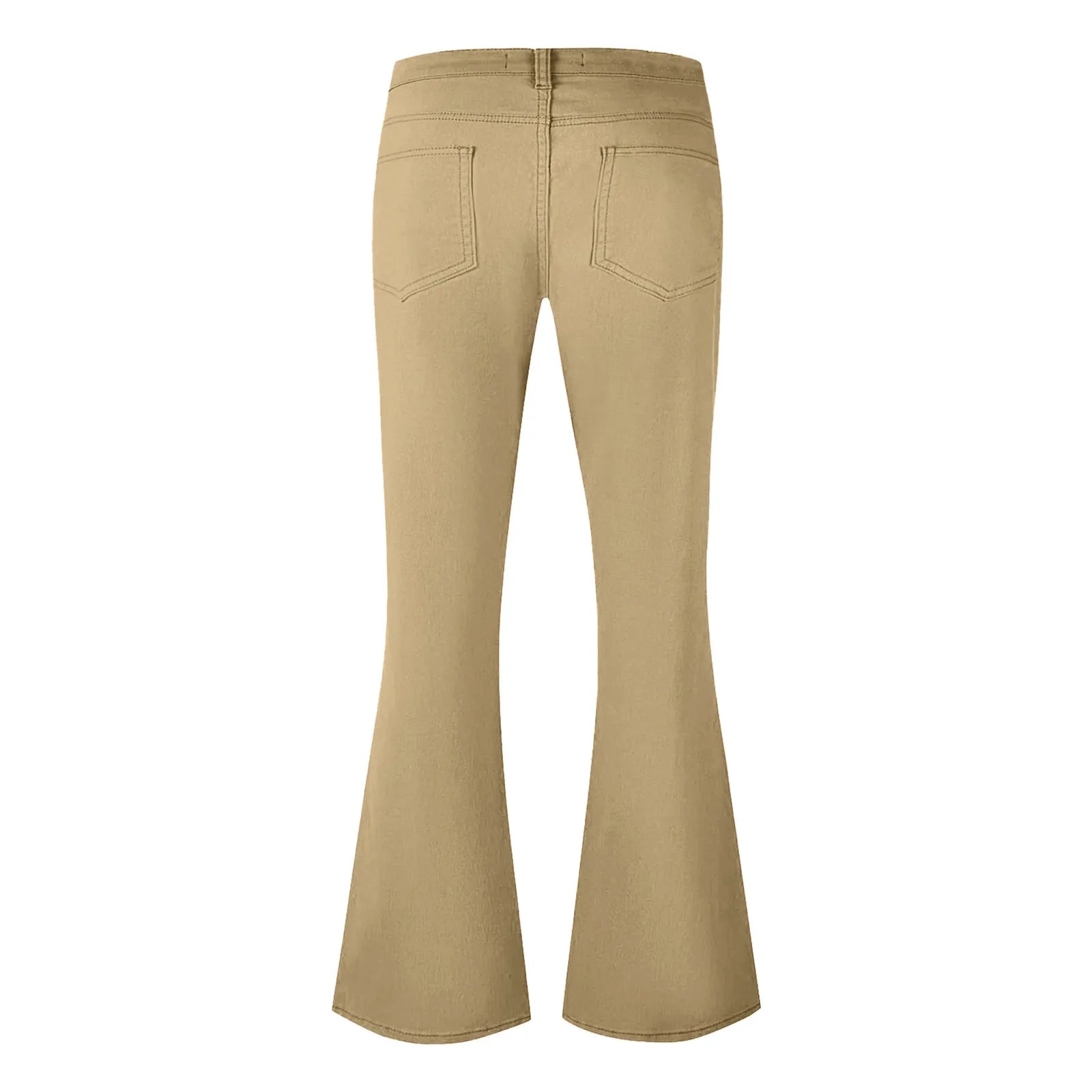 Flare Pants Men Spring Solid Color Daily Simple Classic Trousers Chic Comfortable Hip Hop Mopping Bottoms Disco Flared Pants