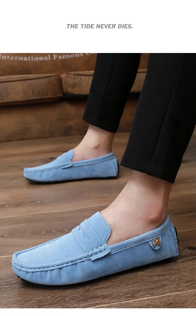 Shoes Men Casual Shoes Fashion Men Shoes Genuine Leather Men Loafers Moccasins Slip on Men Flats Male Driving Shoes