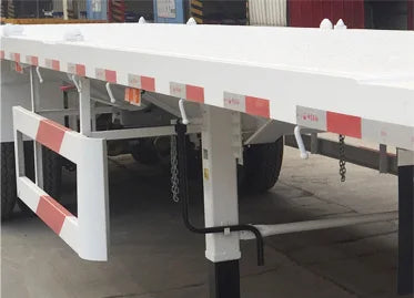 JKG 3 Axle 40ton Flatbed Trailer Flat Deck Flat Bed Semi Trailer 20/40Ft Container Chassis Flat Top Trailer