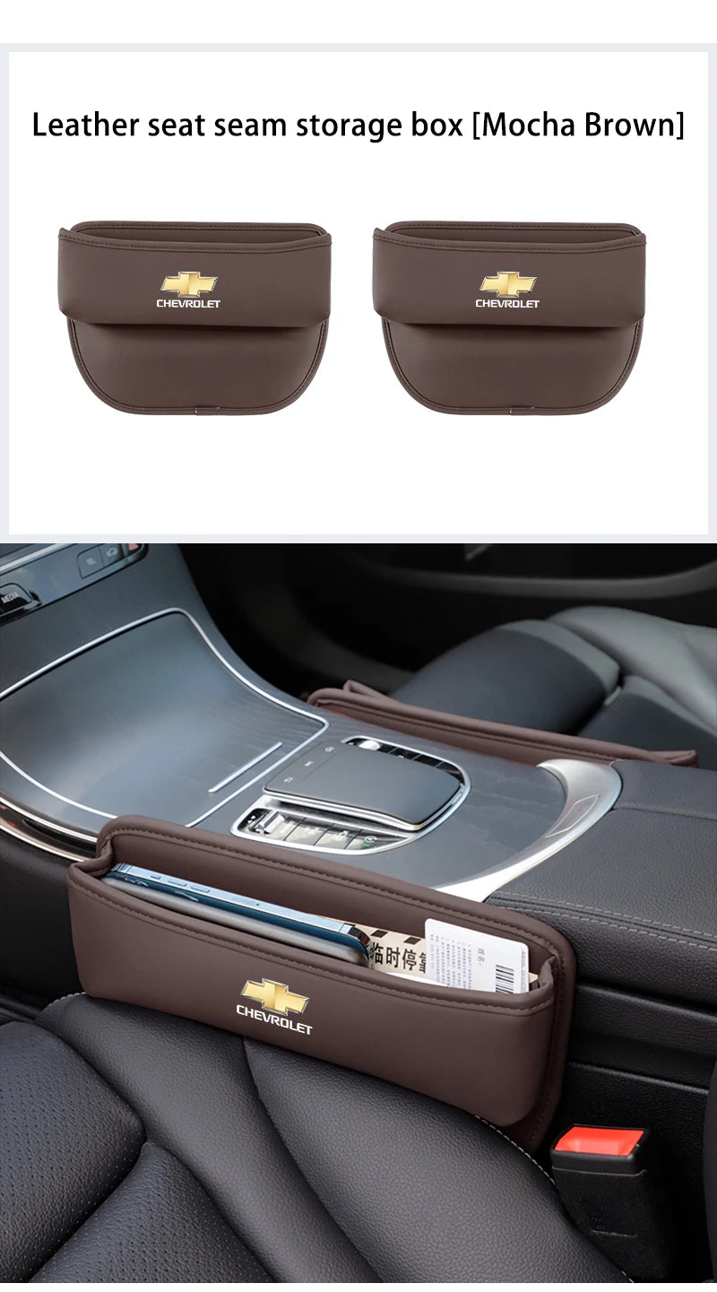 Car Accessories Seat Gap Organizer Box Leak-proof Storage Bag For Chevrolet Z71 Aveo Impala Lacetti Malibu Sail SS Cruze Sonic