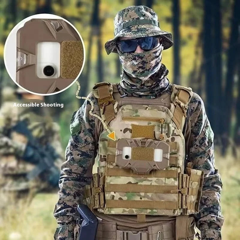 Tactical Navigation Board Foldable Mobile Phone Holder Chest Bag Admin Panel for Hunting Vests Tactical Organizer Accessory