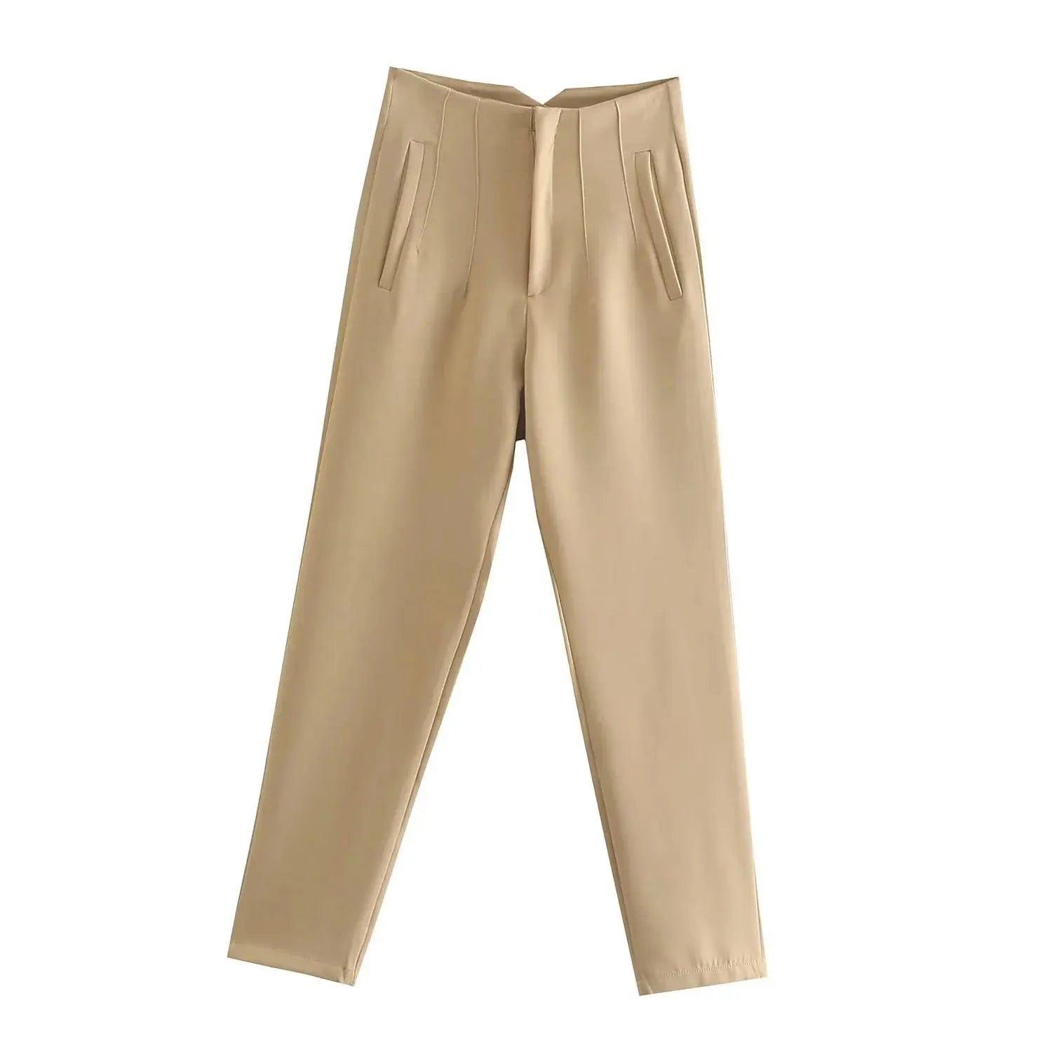 HH Women Elegant Solid Pencil Pants High Waist Pant For Women Casual Streetwear Woman Trousers Office Wear Chic Pant