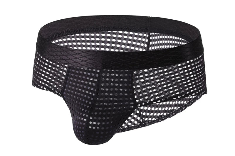 sexy tоy mens underwear Breathable mesh ropa interior hombre low waist calzoncillos hombres wide waistband sissy gay boxers new