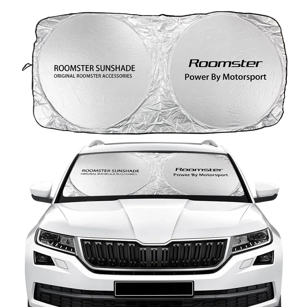 Car Windshield Sunshade Cover Accessories For Skoda Octavia Fabia Rapid Superb Kodiaq Scala Karoq Citigo Kamiq Roomster Enyaq