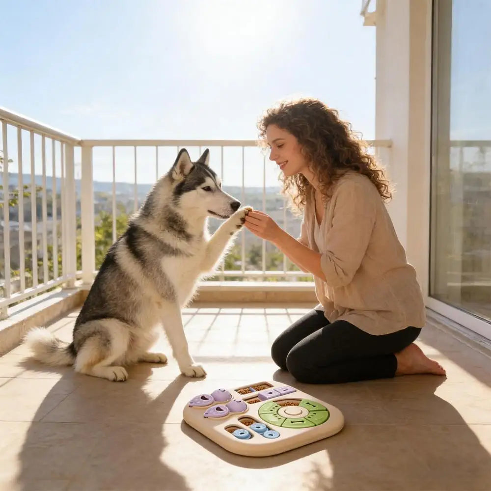 Interactive dog educational toy, interactive treat dispenser, suitable for training and intellectual development, for dogs cats