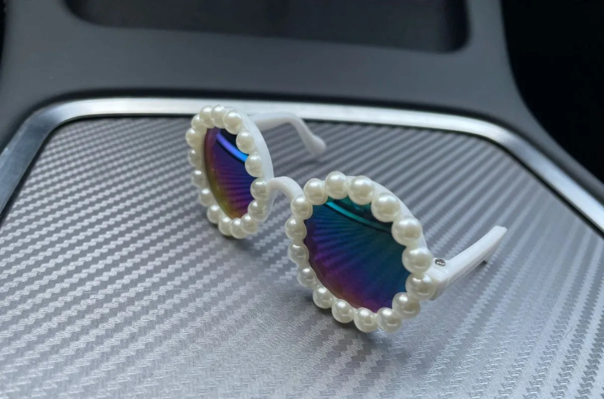 Pet Accessories Flower Sunglasses Circular Role Playing Glasses Photo Props Glasses For Cats And Small And Paracord Dog Leash