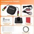 Motorcycle Safety Kit 24GHz BSD Radar Blind Spot Monitor & Lane Change Alarm IP67 Waterproof Moto Warning System accesorios moto