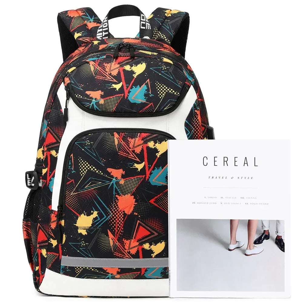Jurassic World Park Dinosaur Girls Boys Kids School Book Bags USB Teenagers Schoolbags Women Men Laptop Travel Backpack