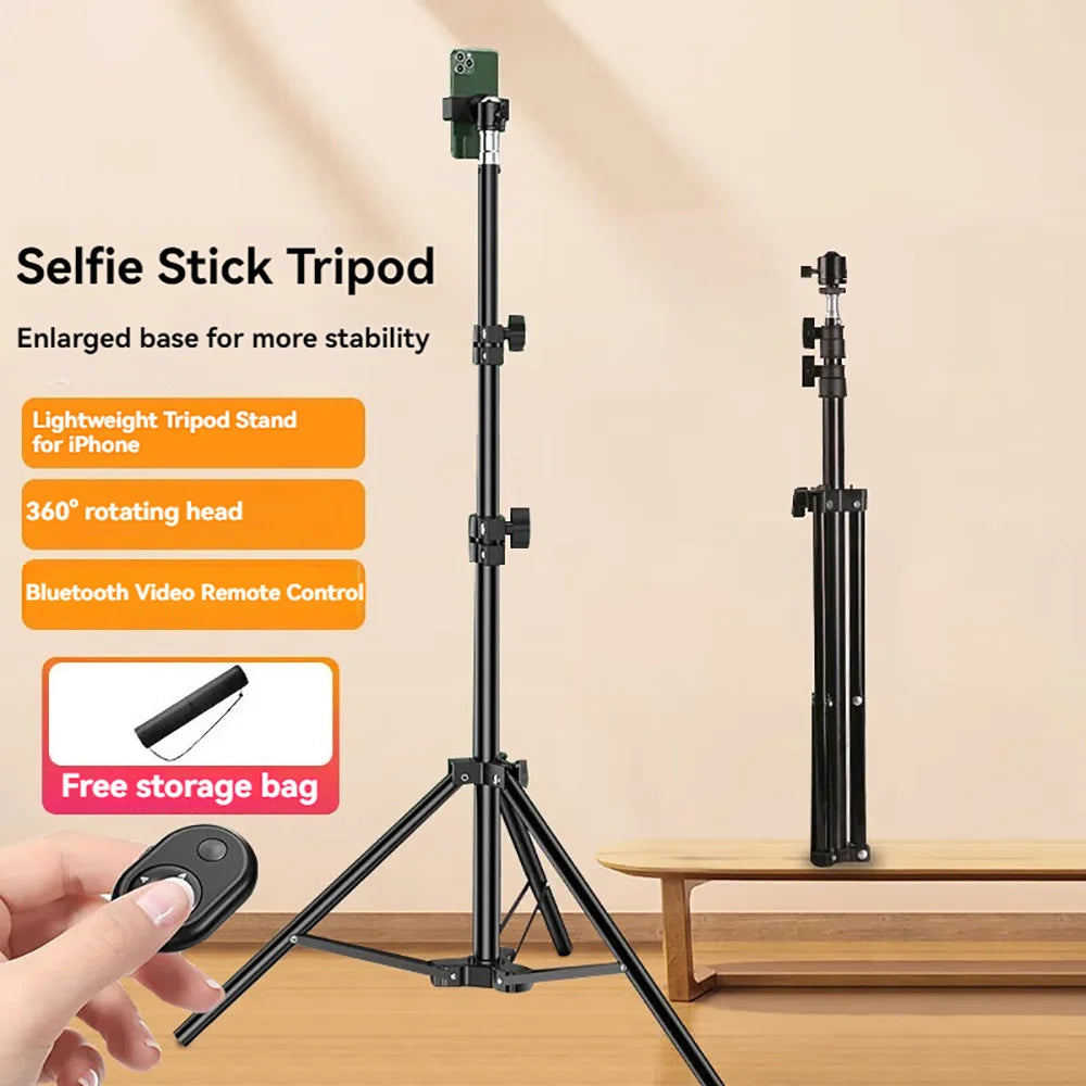 360°Adjustable Scalable Bluetooth Selfie Stick Multi-functional Phones Camera DV Holder Live Video Recording Wireless brackets