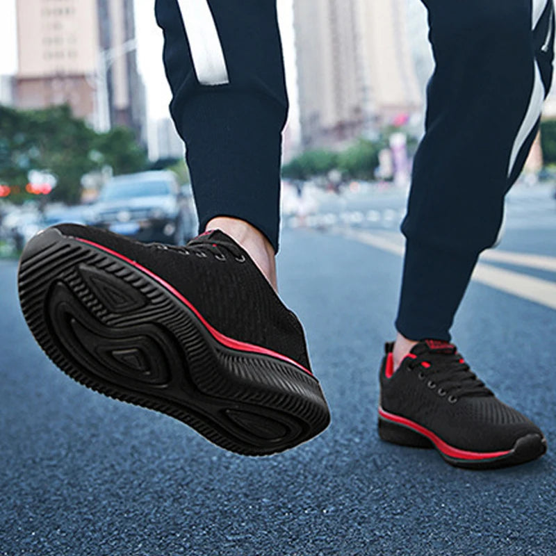 Men Sneakers Lightweight Men Casual Shoes Plus Size Men Sport Shoes Non-Slip Mesh Breathable Shoes Men Flats Walking Shoes