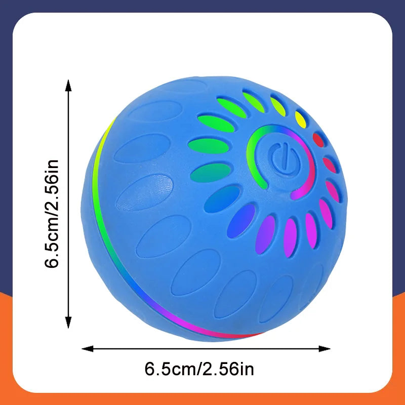 Interactive Smart Dogs Toys Balls - USB Automatic Moving Bouncing Ball for Puppy to Large dog-Electronic Pets Ball Birthday Gift