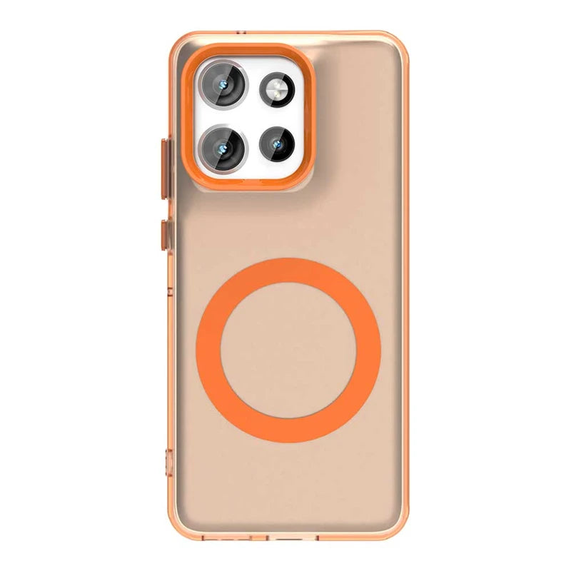 Transparent Case For Motorola Moto S50 Case For Moto S50 5G Magnetic Adsorption Wireless Charge Back Cover For Moto S50 Case