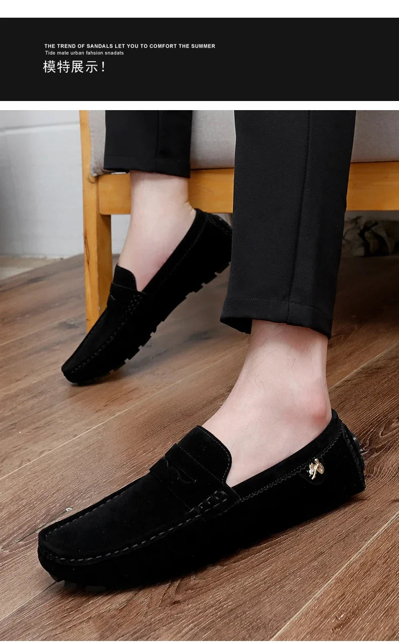 Shoes Men Casual Shoes Fashion Men Shoes Genuine Leather Men Loafers Moccasins Slip on Men Flats Male Driving Shoes