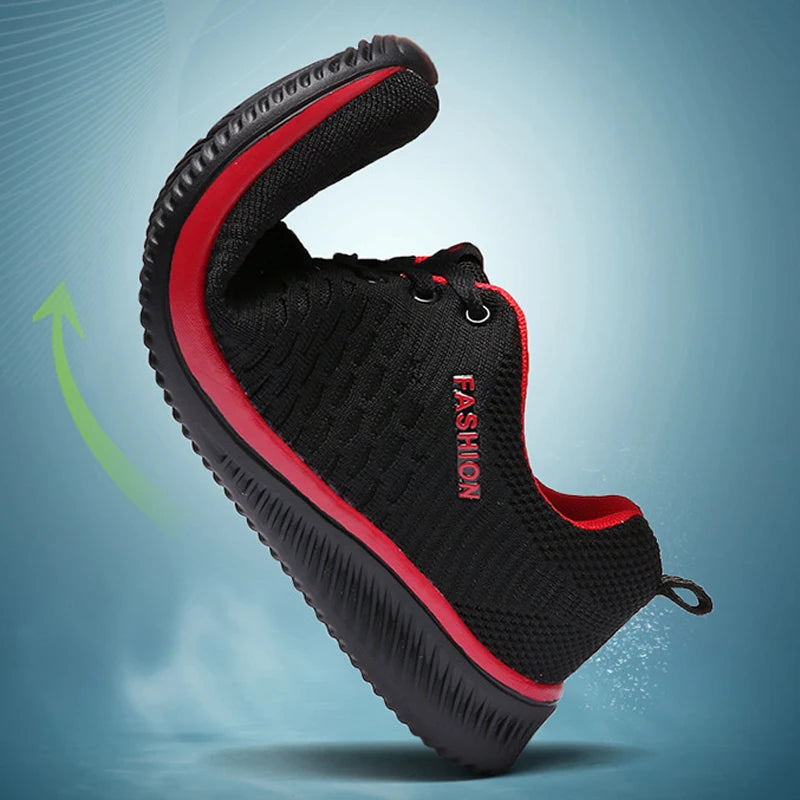 Men Sneakers Lightweight Men Casual Shoes Plus Size Men Sport Shoes Non-Slip Mesh Breathable Shoes Men Flats Walking Shoes