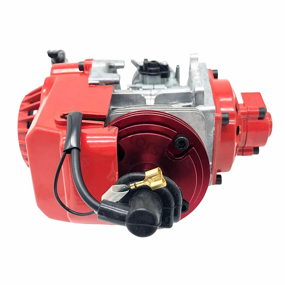 NEW Mini Moto 47cc 49cc Engine For Racing 2-Stroke Pocket Quad Dirt Bike ATV Red
