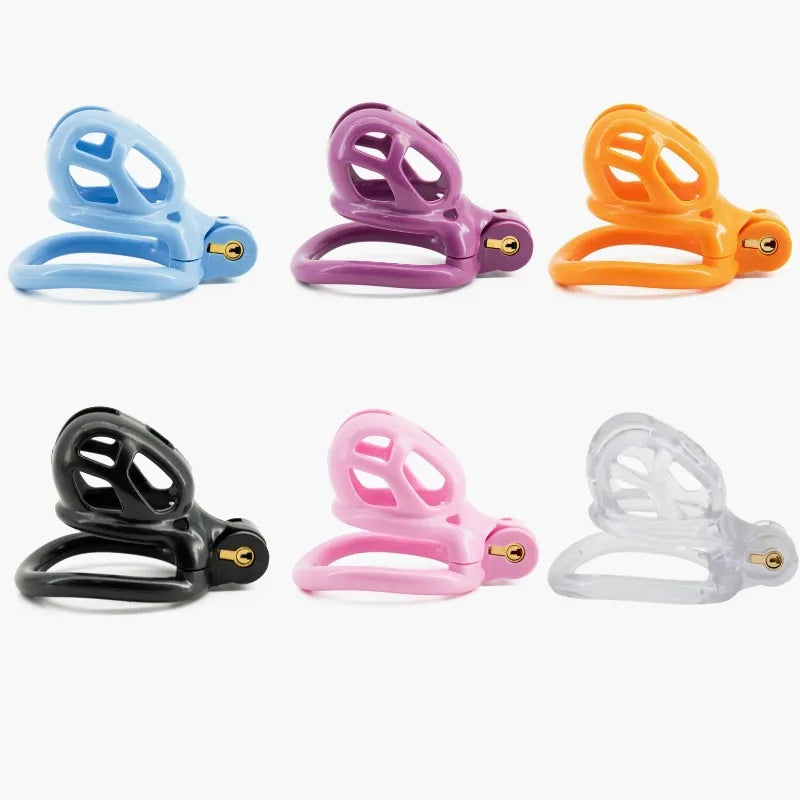 Jaula castidad Cobra 6 colores para hombres,cerradura pene con anillos pene 4 tamaños,Dispositivo Castidad CB para hombres Gay
