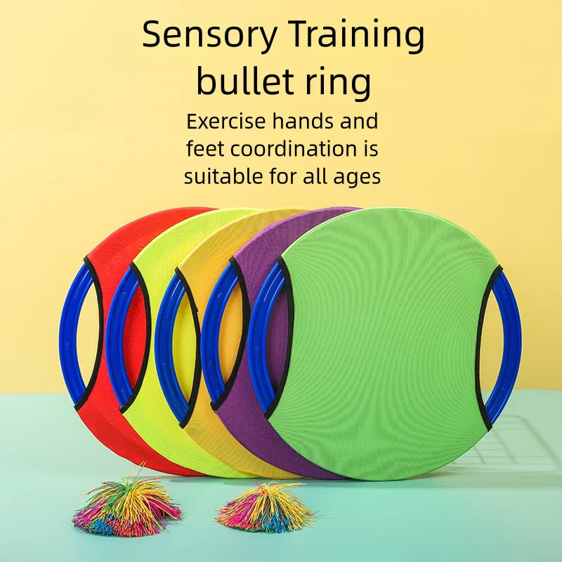 Interactive Outdoor Elastic Disc Sports Toys for Children And Adults - Fun Ball-Catching Cooperative Games Perfect for Parent-Ch