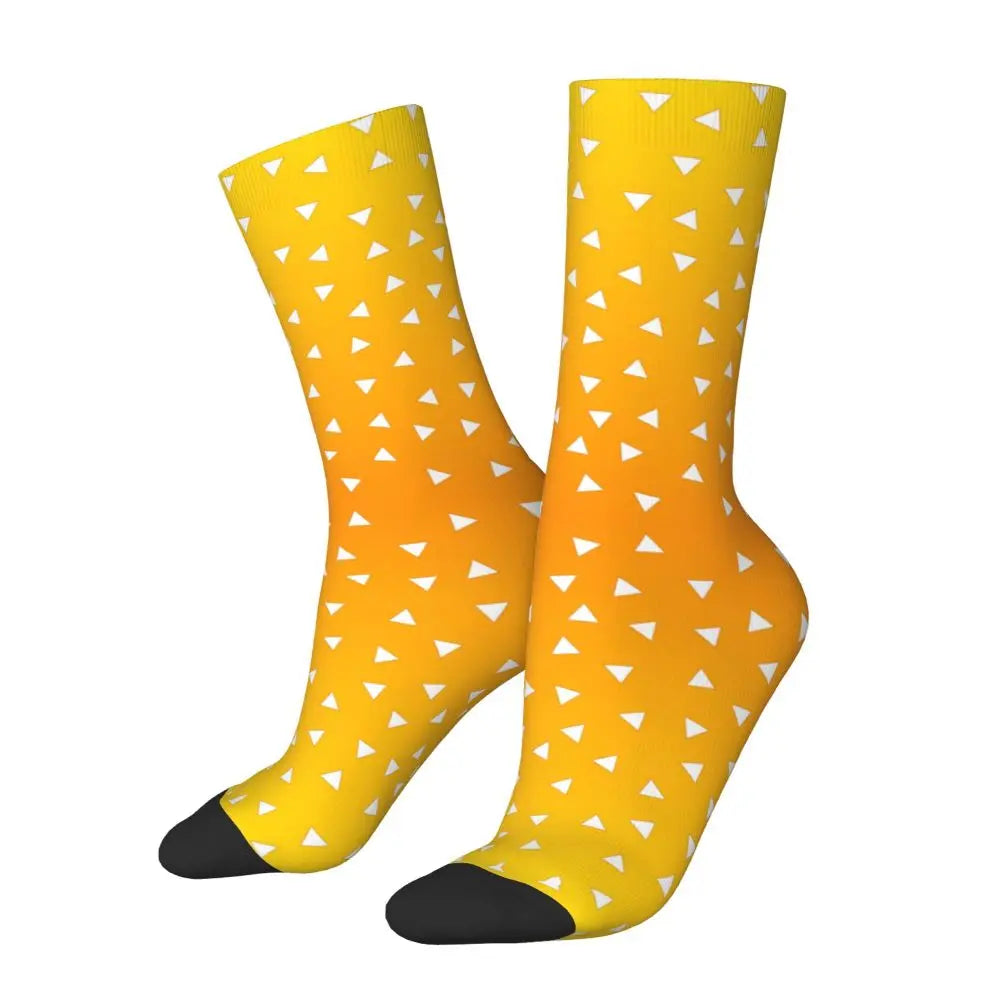Custom Giyuu Tomioka Demon Slayer Men Women Crew Socks Unisex Kawaii Kimetsu No Yaiba Spring Summer Autumn Winter Dress Socks