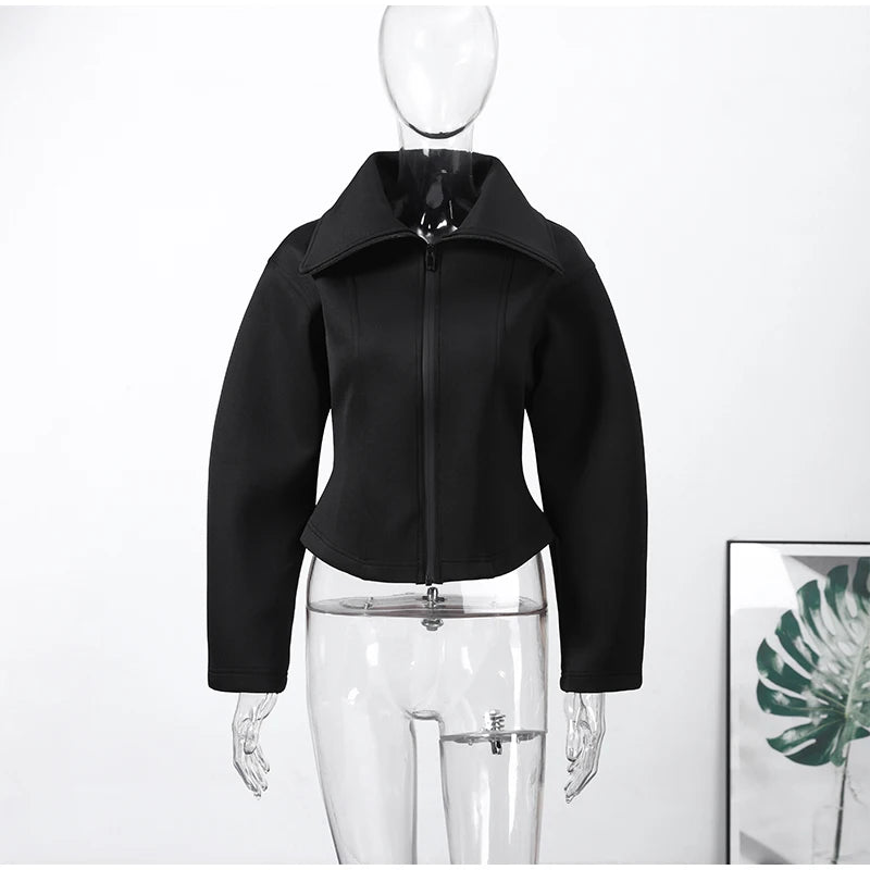 Women's Napoleon Style Black Cropped Jacket Coat Long Sleeve Tops Braided Button Trim Vintage Slim Fit Fashion Lady Outerwear
