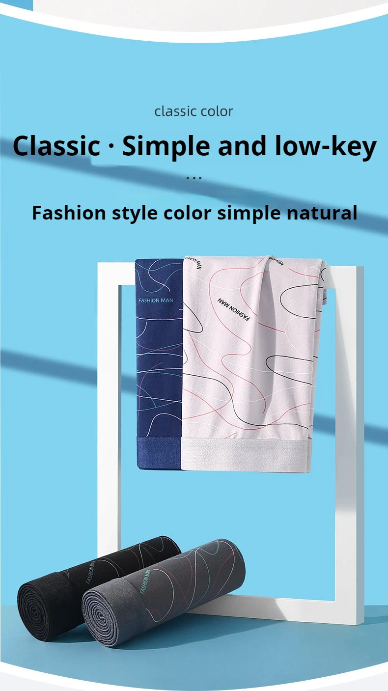 8Pcs Men Underwear Men BoxerShorts Men Printed Panties Soft Comfortable Men Underpants Man Sexy Breathable Fashion Sports Boxers