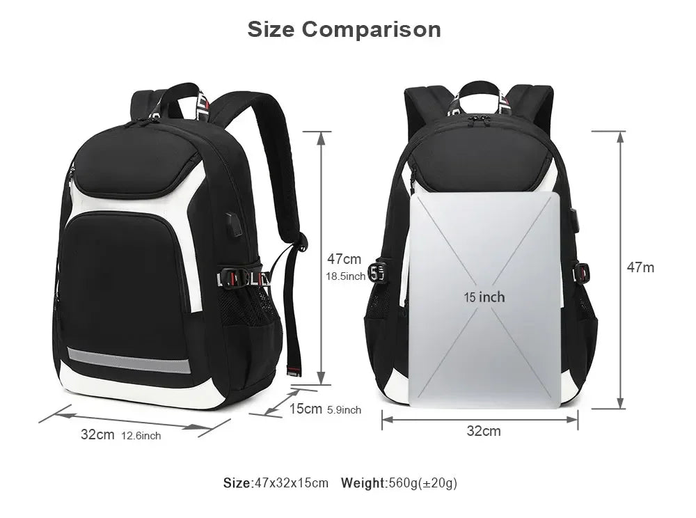 Jurassic World Park Dinosaur Girls Boys Kids School Book Bags USB Teenagers Schoolbags Women Men Laptop Travel Backpack