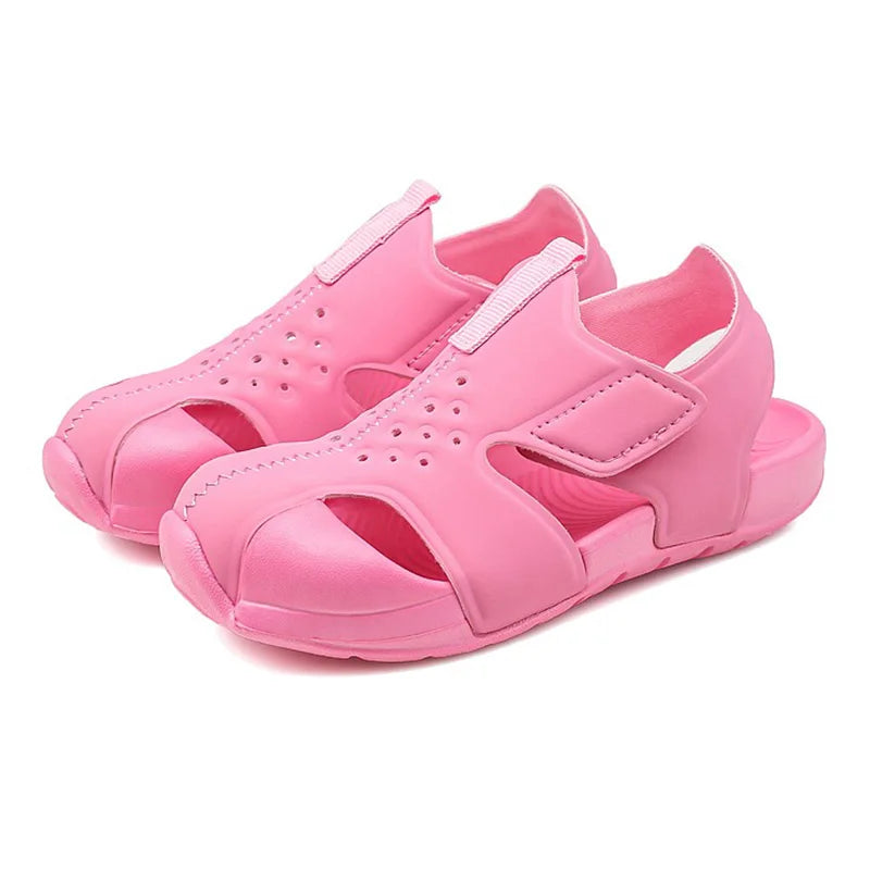 Classic Baby Boys Sandals Summer Kids Girls Beach Sandals Breathable Candy Color Sport Sandals for Toddler Baby Shoes Size 22-33