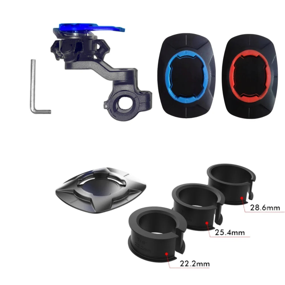 Motorcycle Handlebar Phone Holder 360°Rotatable Bicycle Bracket Security Navigation Support Mount Moto Anti-Shock Phone Brackets