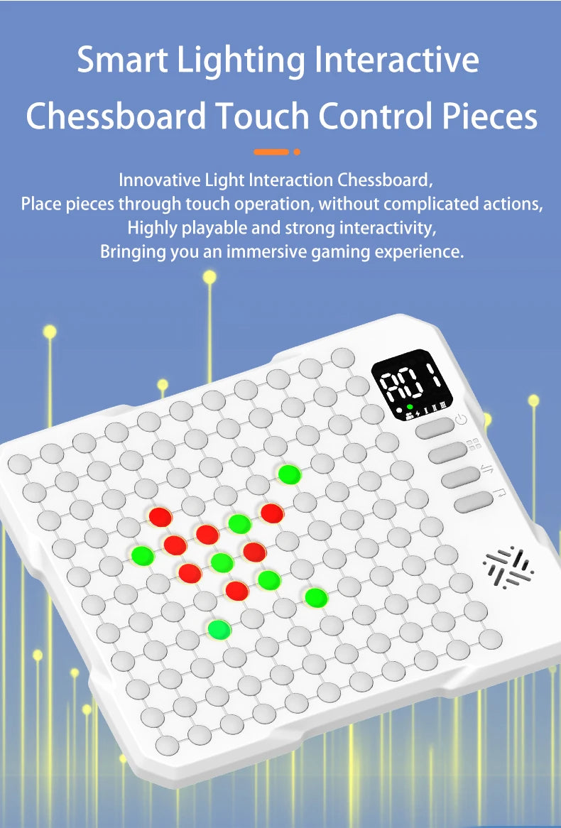 14 in 1 Multifunctional Smart Board Game Electronic Chess Backgammon Go Tic-Tac-Toe Whack-a-Mole Combe for Kids Educational Toy