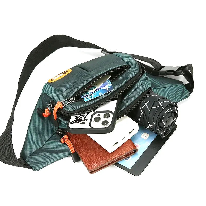 Oxford Waterproof Unisex Waist Bag - Large Capacity, Wear - Resistant Multifunctional Fanny Pack (Riñoneras Para Hombre)
